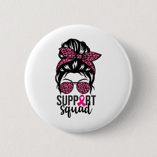 Badge Rond 5 Cm Groupe de soutien de sensibilisation au cancer du