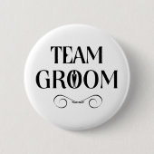 Badge Rond 5 Cm Groupe d'équipes - Groomsmen Pin (Devant)