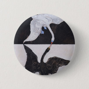Badge Rond 5 Cm Groupe Hilma af Klint IX SUW Le Cygne