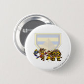 Badge Rond 5 Cm Groupe perdu de désert d'équipe (Devant & derrière)