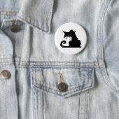 Badge Rond 5 Cm Grumpy cat    (En situation)