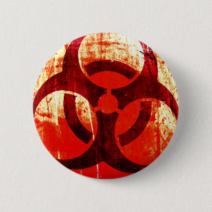 Badge Rond 5 Cm Grunge de Biohazard