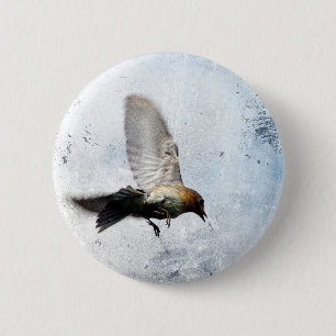 Badge Rond 5 Cm Grunge de Bluebird
