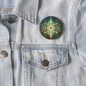 Badge Rond 5 Cm Grunge fractal (En situation)