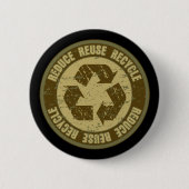 Badge Rond 5 Cm Grunge Recyclée (Devant)