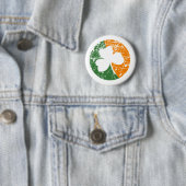 Badge Rond 5 Cm Grunge Shamrock (En situation)