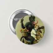 Badge Rond 5 Cm Gruss Vom Krampus (Devant & derrière)