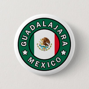Badge Rond 5 Cm Guadalajara Mexique