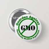 Badge Rond 5 Cm Guarden contre GMO (Devant & derrière)