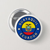 Badge Rond 5 Cm Guayaquil Equateur (Devant & derrière)