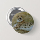 Badge Rond 5 Cm Guépard (Devant & derrière)