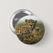 Badge Rond 5 Cm Guépard et CUB (Devant & derrière)