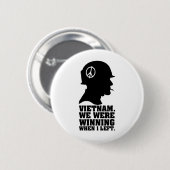 Badge Rond 5 Cm Guerre de Vietnam (Devant & derrière)