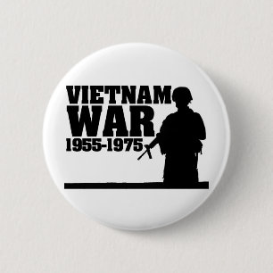 Badge Rond 5 Cm Guerre de Vietnam 1955-1975