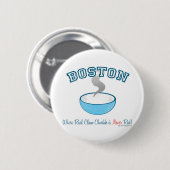 Badge Rond 5 Cm Guerre des Chowder de Boston (Devant & derrière)