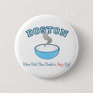 Badge Rond 5 Cm Guerre des Chowder de Boston