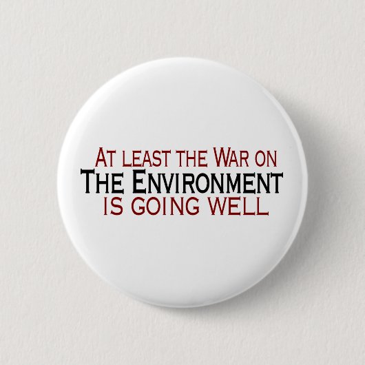 Badge Rond 5 Cm Guerre sur l'environnement (Devant)