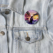 Badge Rond 5 Cm Guerrier amérindien (En situation)