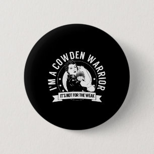 Badge Rond 5 Cm Guerrier Cowden Nftw - Sensibilisation au syndrome