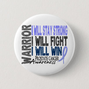 Badge Rond 5 Cm Guerrier de cancer de la prostate