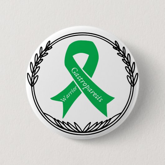 Badge Rond 5 Cm Guerrier de Gastroparesis (Devant)
