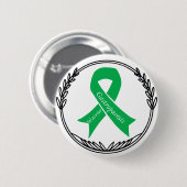 Badge Rond 5 Cm Guerrier de Gastroparesis (Devant & derrière)