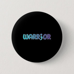 Badge Rond 5 Cm Guerrier de la dépression anti-suicide Anxiété sen