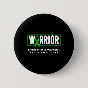 Badge Rond 5 Cm Guerrier de la maladie - Sensibilisation aux malad