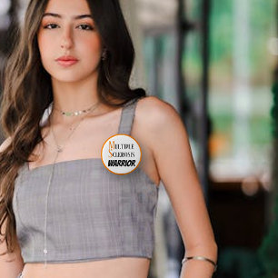 Badge Rond 5 Cm Guerrier de la sclérose en plaques