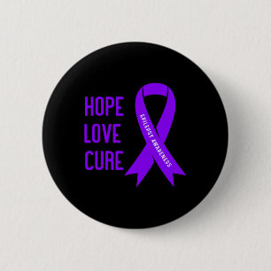 Badge Rond 5 Cm Guerrier de l'épilepsie - Purple Epilepsie sensibi