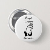 Badge Rond 5 Cm Guerrier de prière prier Thunder_Cove (Devant & derrière)