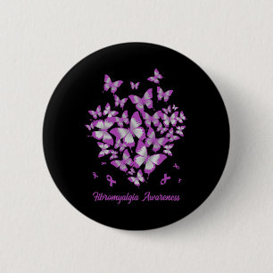 Badge Rond 5 Cm Guerrier de sensibilisation à la fibromyalgie du r