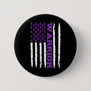 Badge Rond 5 Cm Guerrier de sensibilisation à l'épilepsie