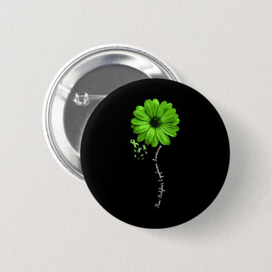 Badge Rond 5 Cm Guerrier de sensibilisation au lymphome de non-hod (Devant & derrière)