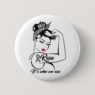 Badge Rond 5 Cm Guerrier de sensibilisation aux maladies rares Zeb