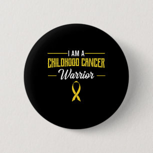 Badge Rond 5 Cm Guerrier du cancer de l'enfant Pédiatres Ruban de
