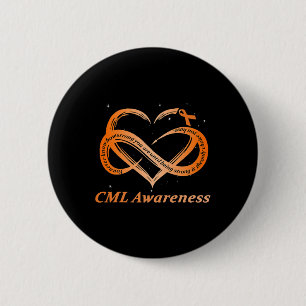 Badge Rond 5 Cm Guerrier I'm Fine Chronique Myeloid Leukemia Lauré