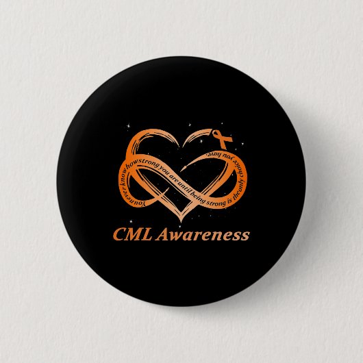 Badge Rond 5 Cm Guerrier I'm Fine Chronique Myeloid Leukemia Lauré (Devant)