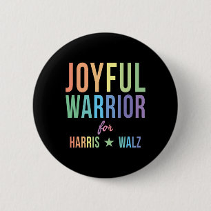 Badge Rond 5 Cm Guerrier Pour Kamala Harris Tim Walz 2024 2