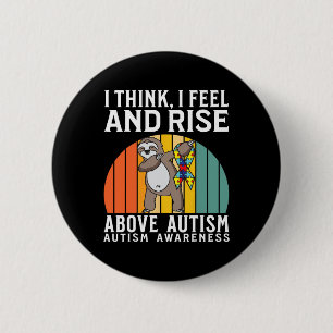 Badge Rond 5 Cm Guerriers de l'autisme Enfants Puzzle Soutenir la