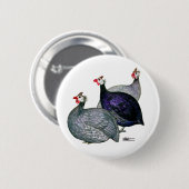 Badge Rond 5 Cm Guineas trois (Devant & derrière)