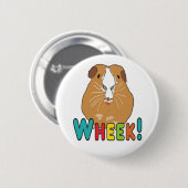 Badge Rond 5 Cm Guinée Pig Wheek (Devant & derrière)