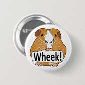 Badge Rond 5 Cm Guinée Pig Wheek (Devant & derrière)