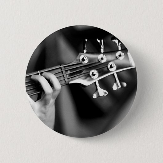 Badge Rond 5 Cm guitare basse (Devant)
