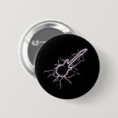 Badge Rond 5 Cm Guitare électrique (Devant & derrière)