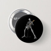 Badge Rond 5 Cm Guitare Rock Band Et Roll Pour Homme Band Tee (Devant & derrière)