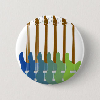 Badge Rond 5 Cm Guitares basses colorées