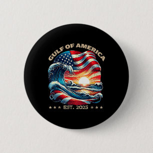 Badge Rond 5 Cm Gulf Of United States Of America Est 2025 Beach Re