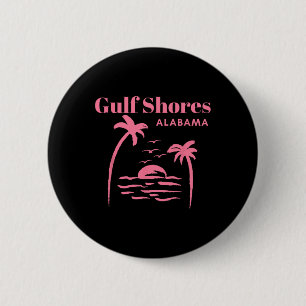 Badge Rond 5 Cm Gulf Shores Alabama Filles de vacances