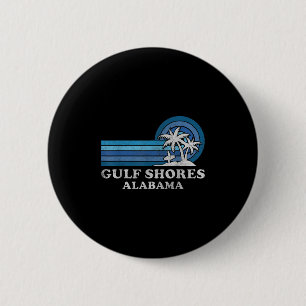 Badge Rond 5 Cm Gulf Shores Beach Alabama Famille Vacances d'été V